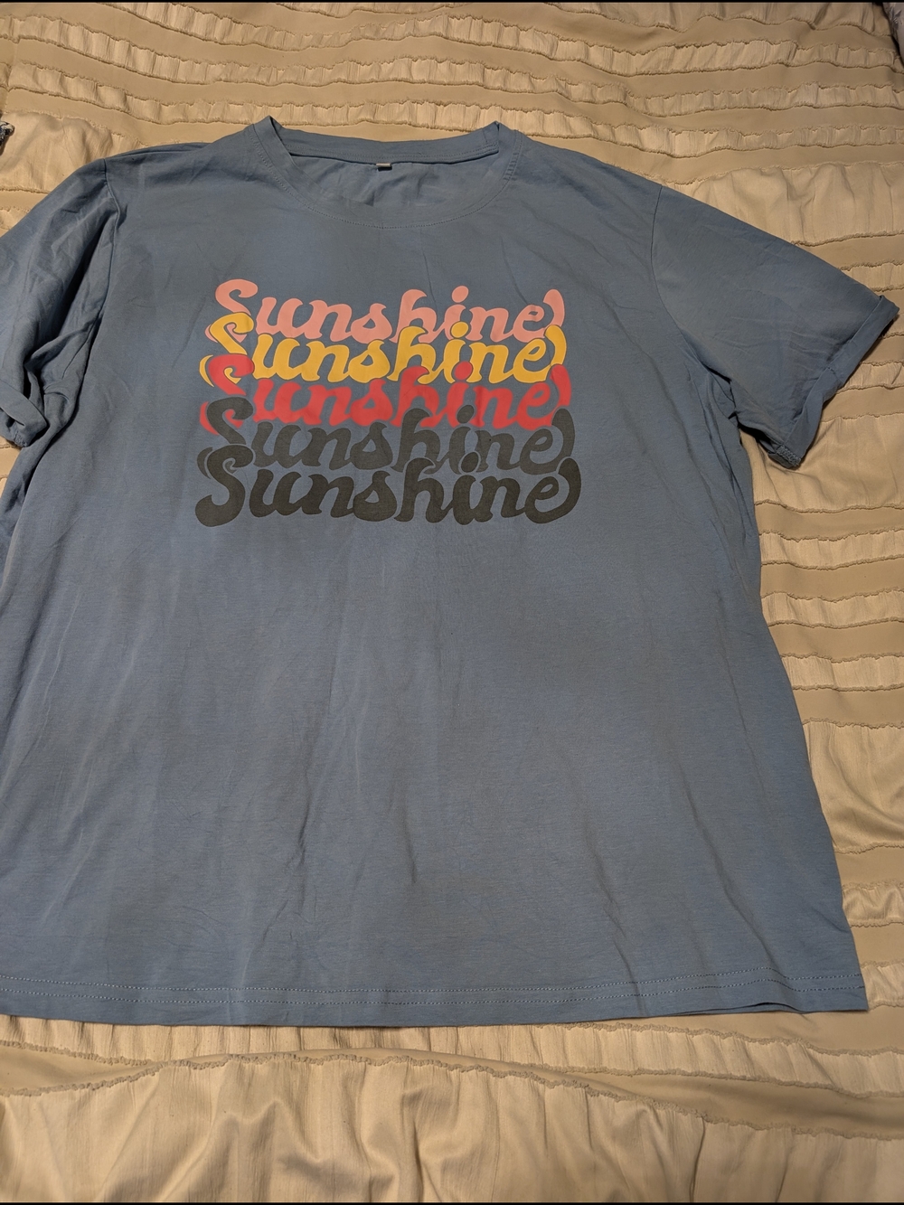 Women 'Sunshine' Graphic Tee - Blue